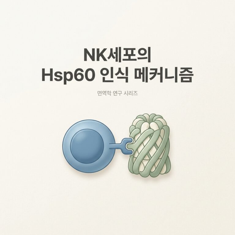 ai thumbnail minimal NK세포의 Hsp60 인식 메커니즘 1788592026